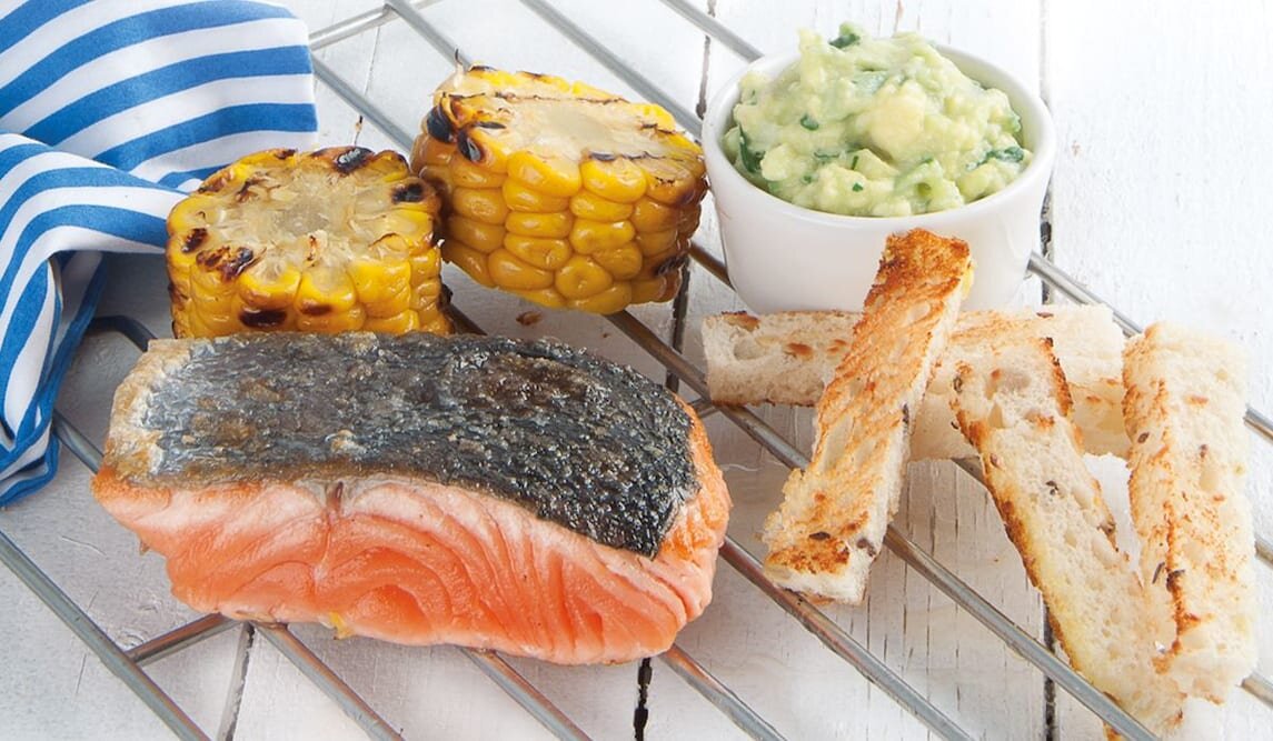 Grillowany łosoś norweski na sposób meksykański