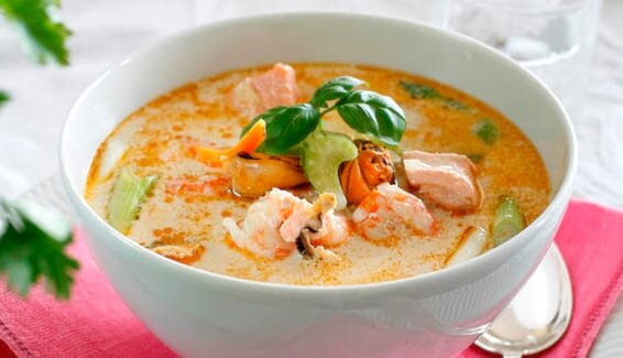 Zupa rybna z owocami morza wg przepisu Marit Bjørgen