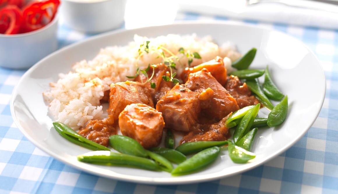 Łosoś tikka masala