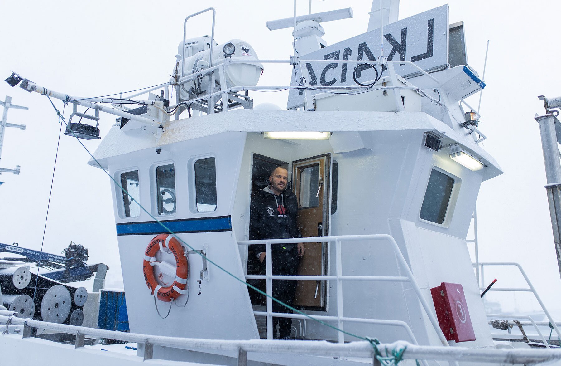 Mężczyzna na łodzi