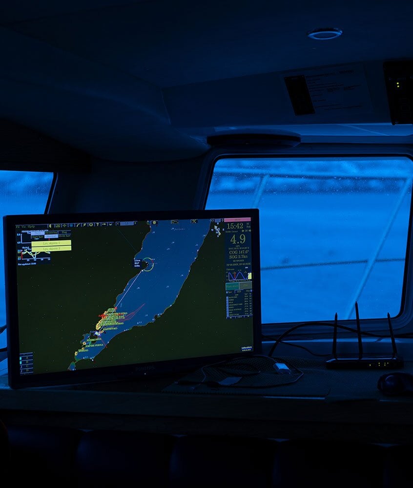 Wyświetlacz GPS w sterówce